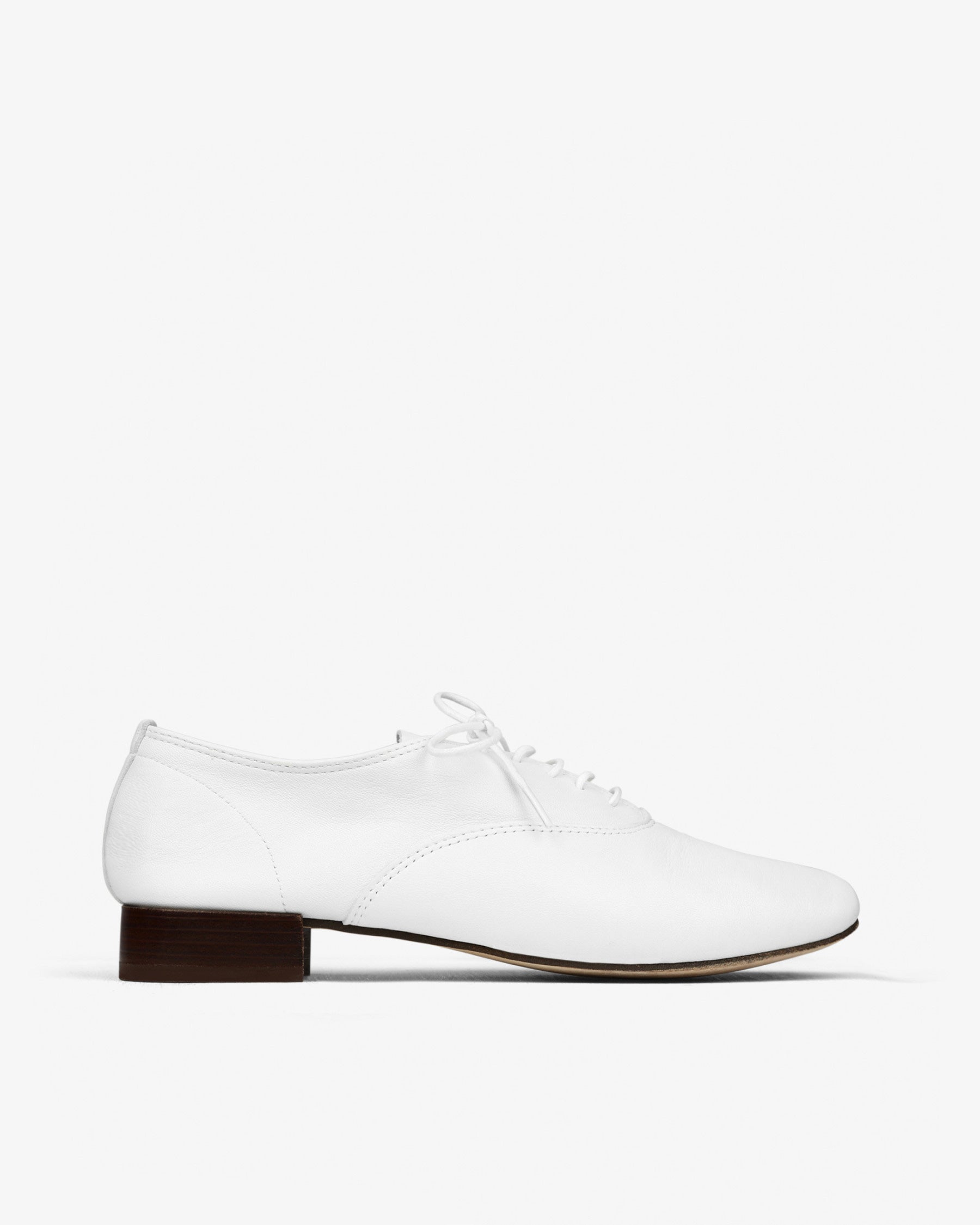 Zizi leather brogues White – Repetto