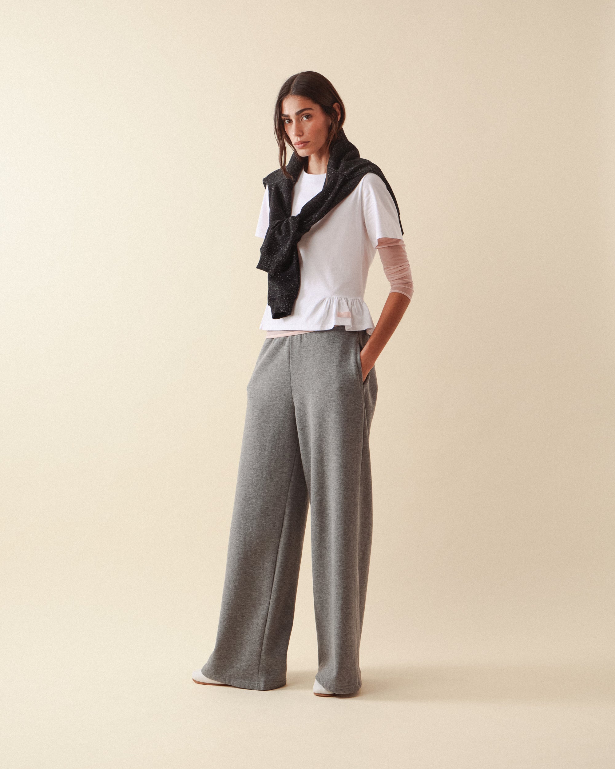 Jogpant large Satin signature