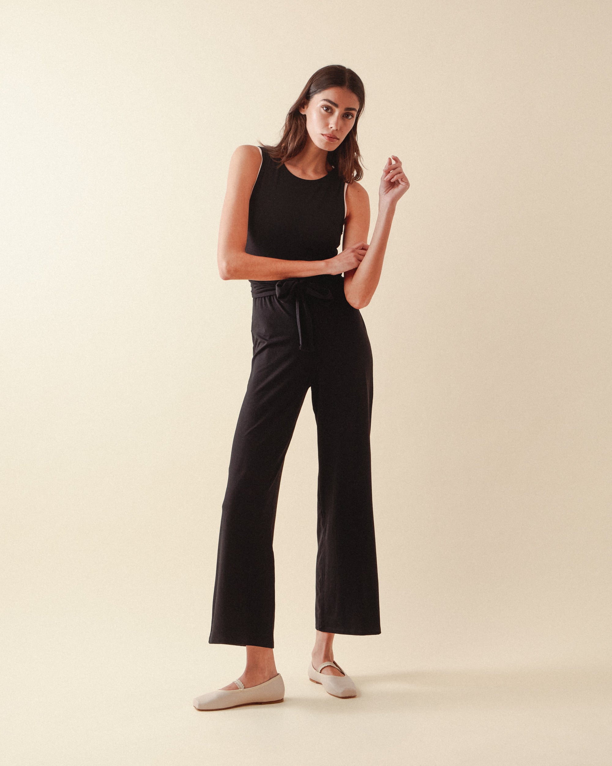 Soft Stretch wrap jumpsuit