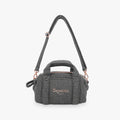 Mini duffle bag with shoulder strap