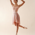 Two color reversible fishnet skirt