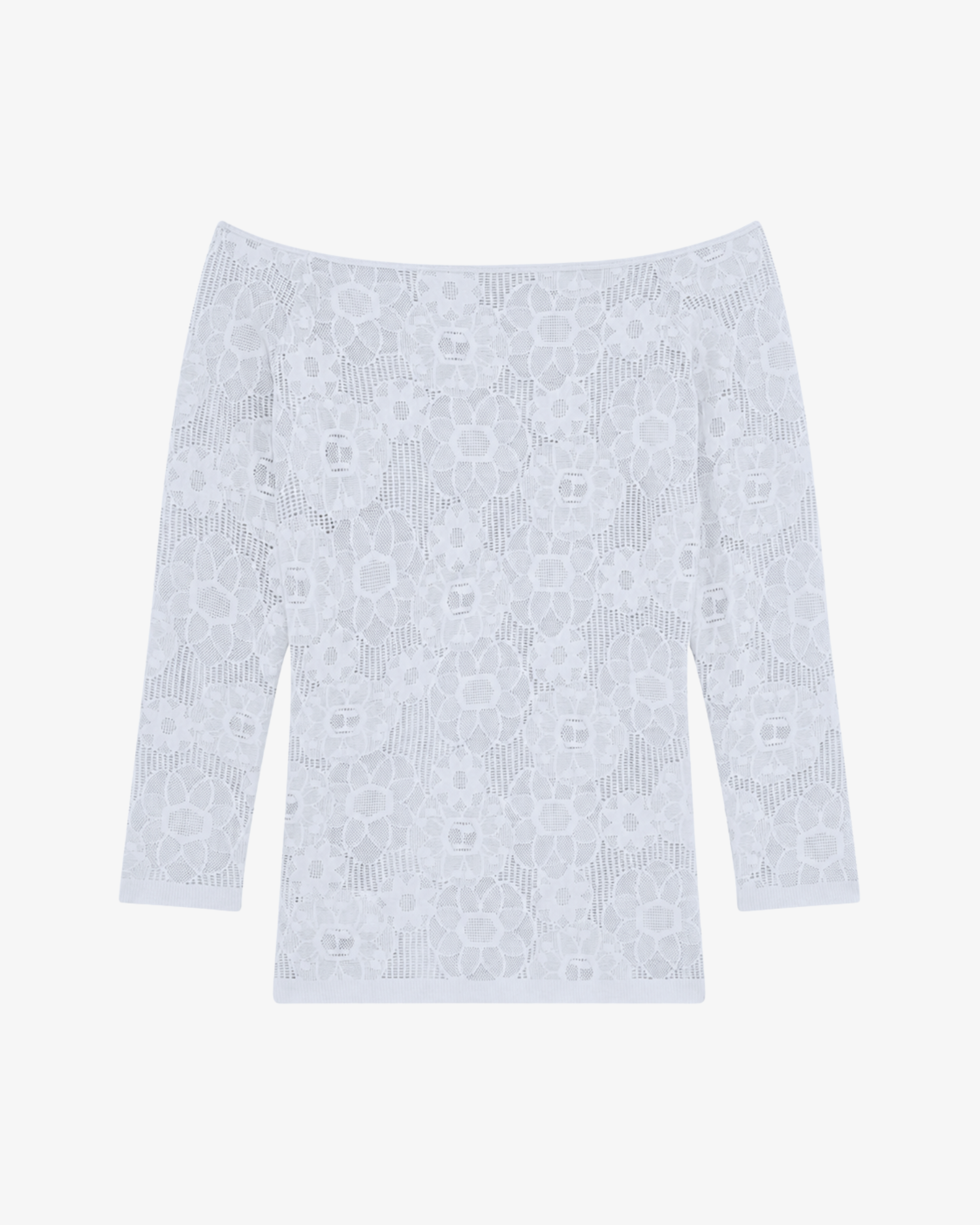 Top manches longues en dentelle