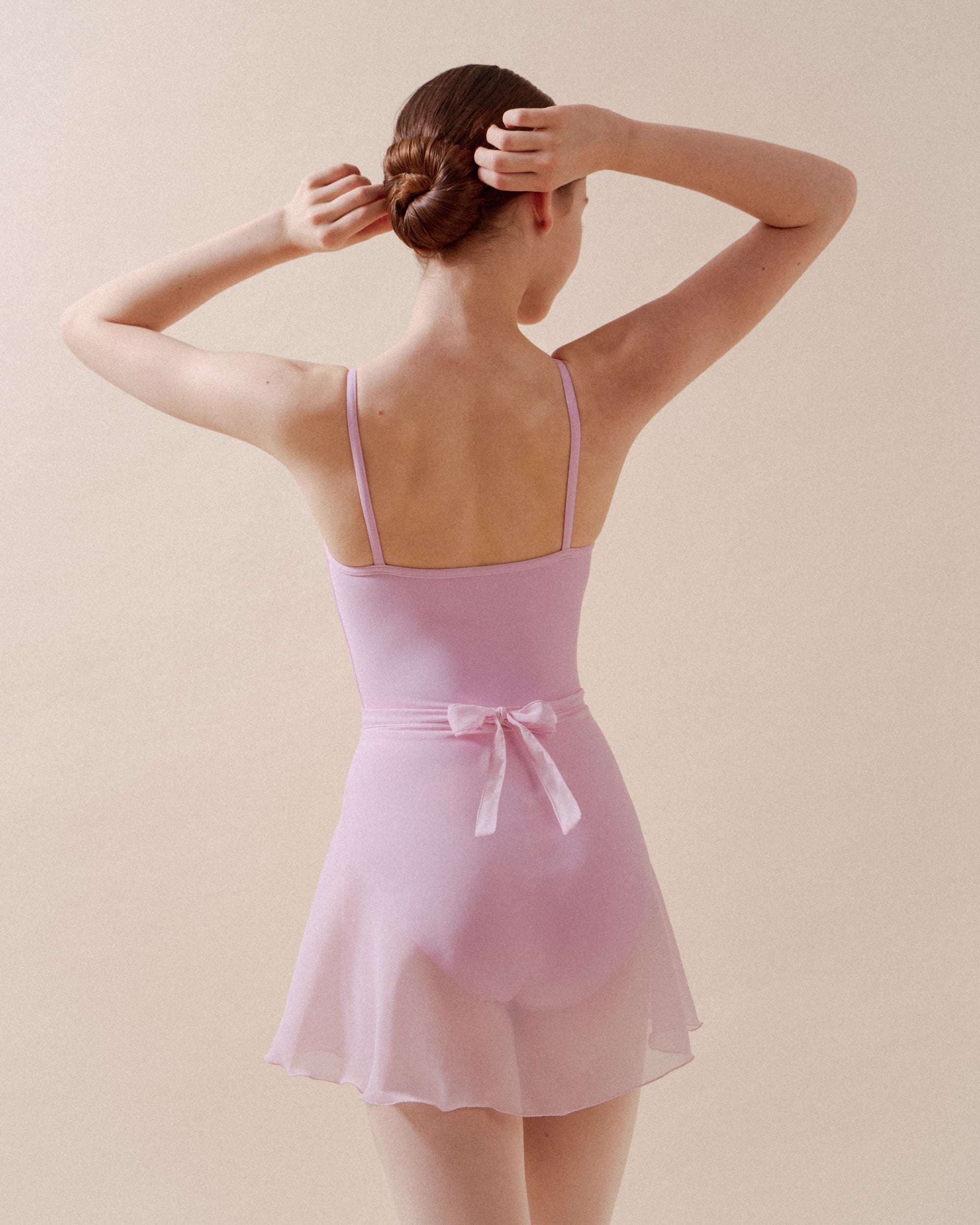 Short chiffon skirt
