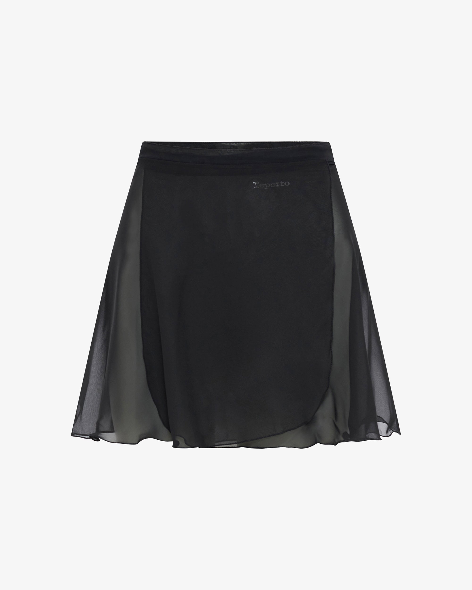 Short chiffon skirt