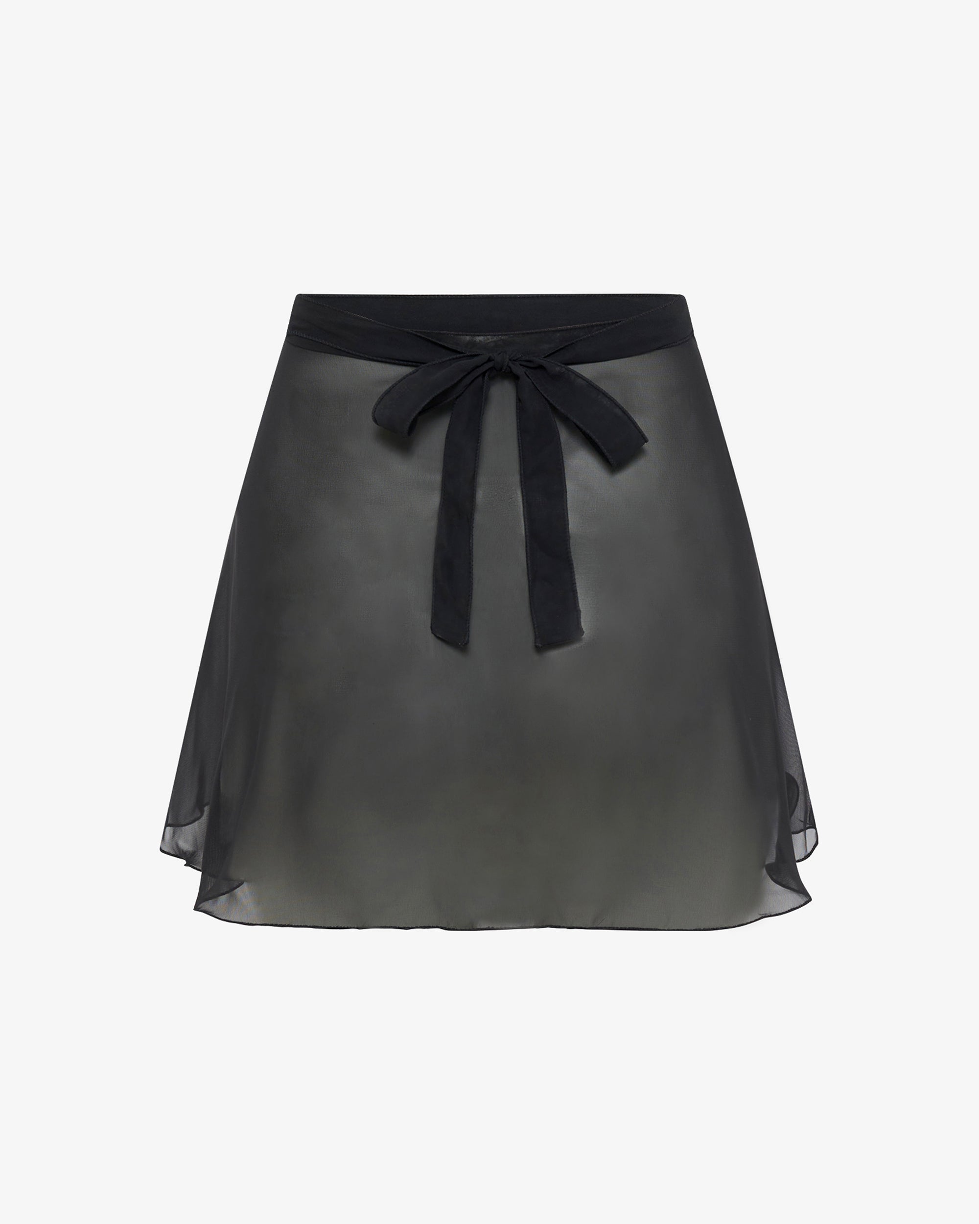 Short chiffon skirt