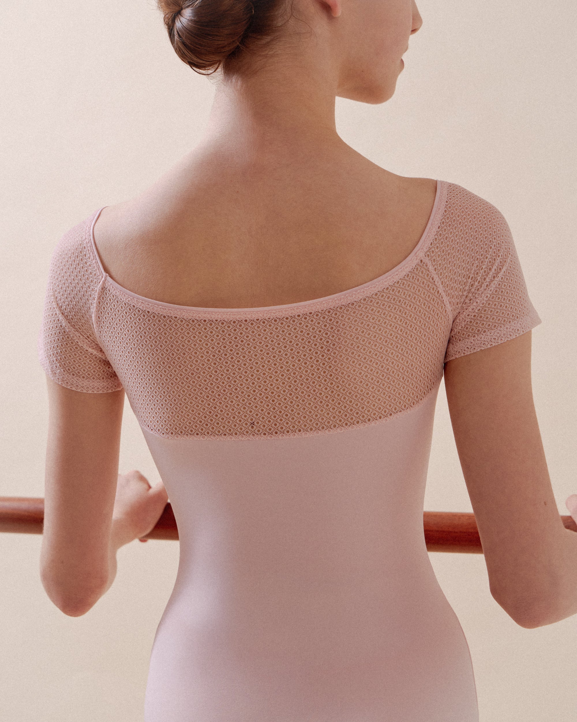 Justaucorps manches en dentelle - Enfant