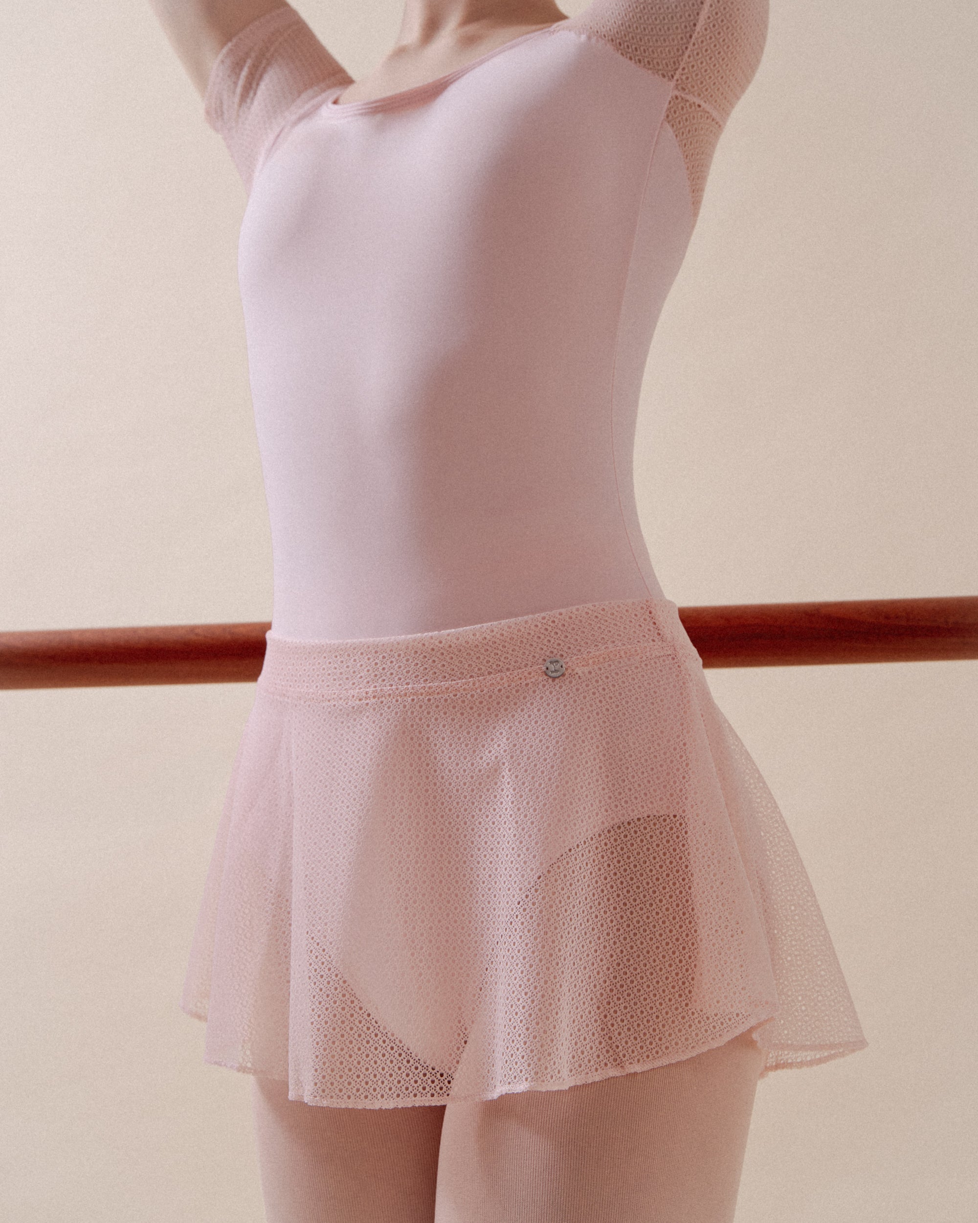 Justaucorps manches en dentelle - Enfant