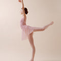 Two-tone short sleeve leotard with mesh - Kids