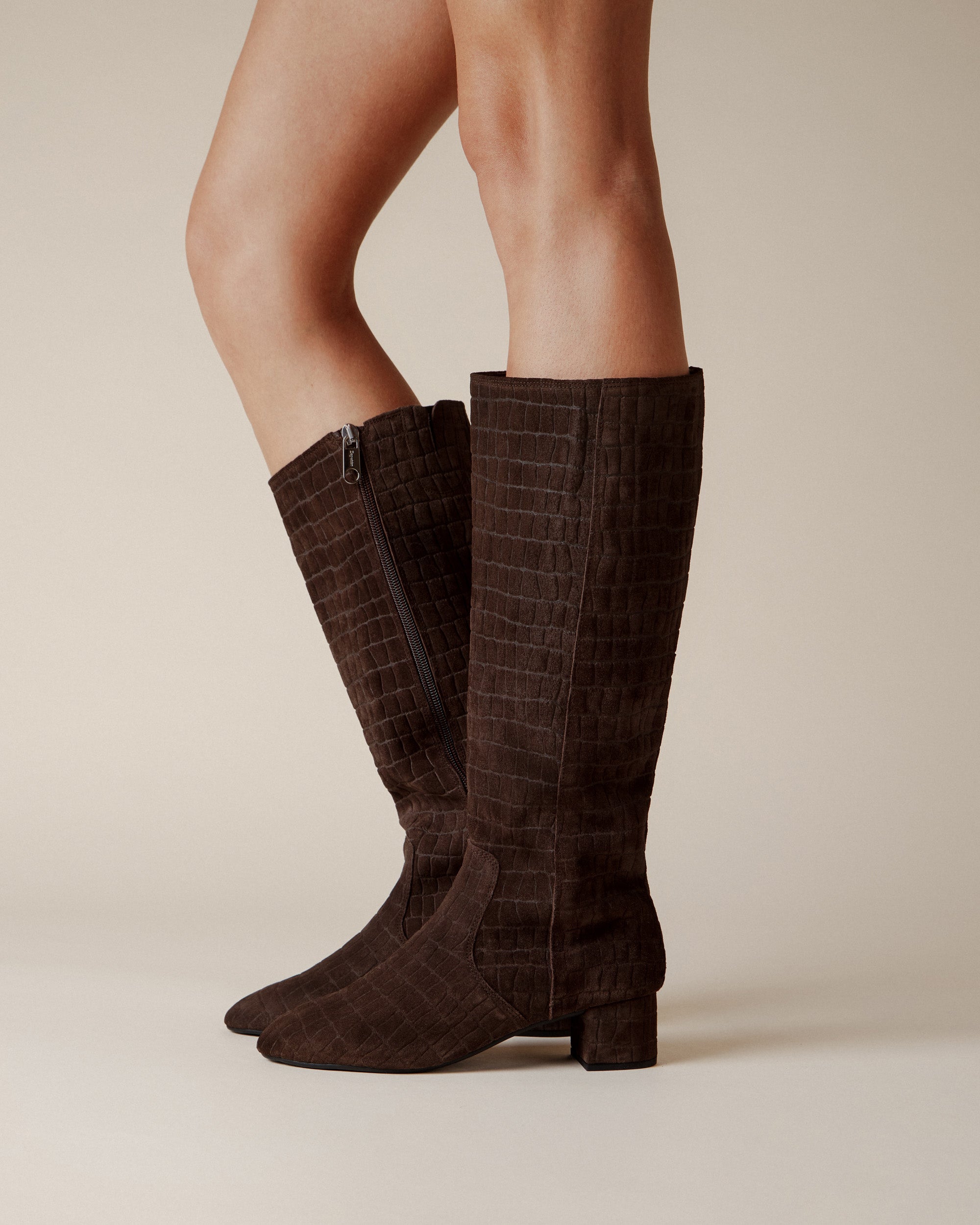 Bottes hautes Bruna - semelle gomme