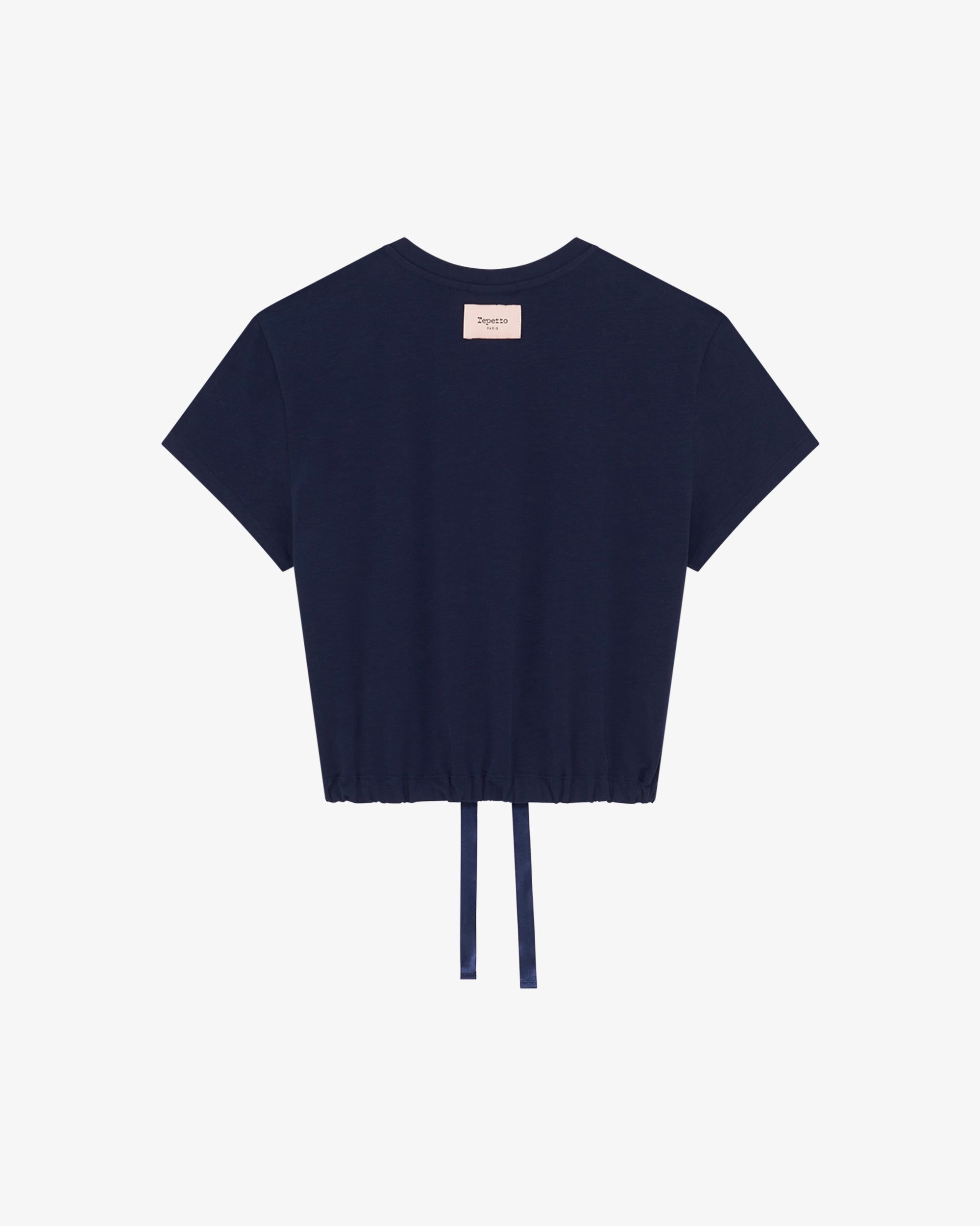 Satin ribbon crop top