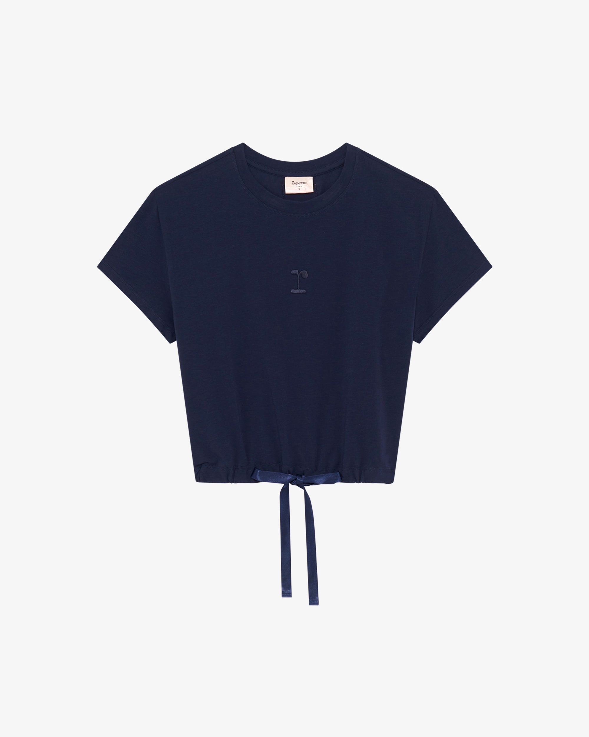 Satin ribbon crop top