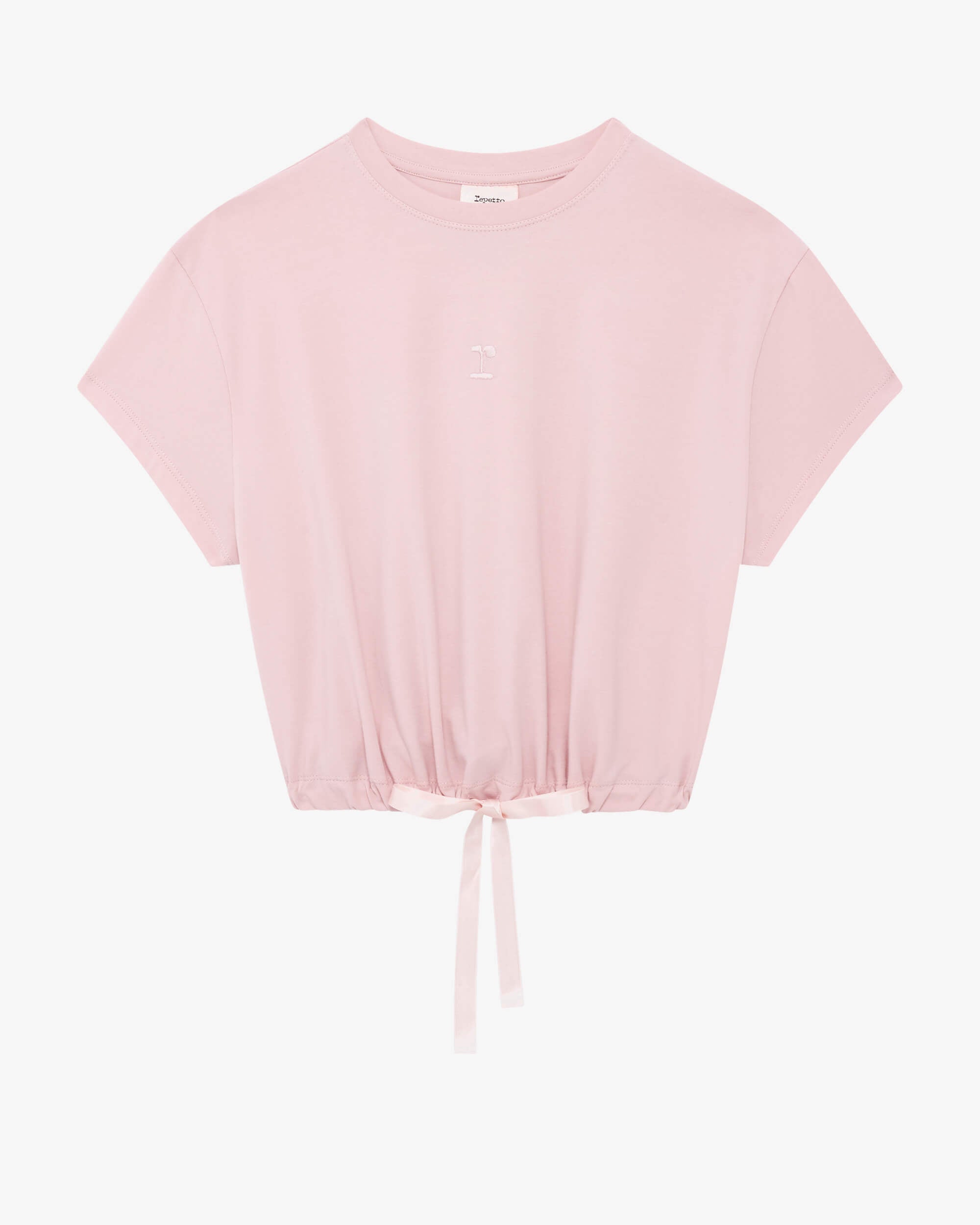 Tee shirt court avec ruban satin