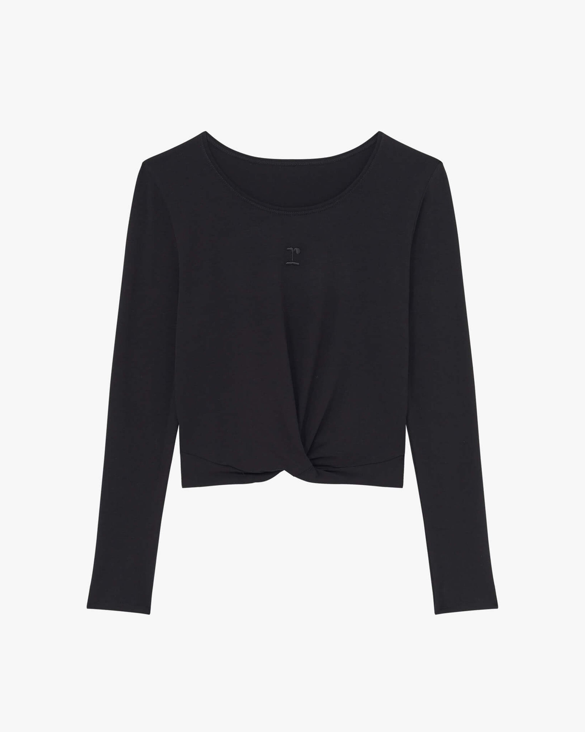 Top manches longues croisé