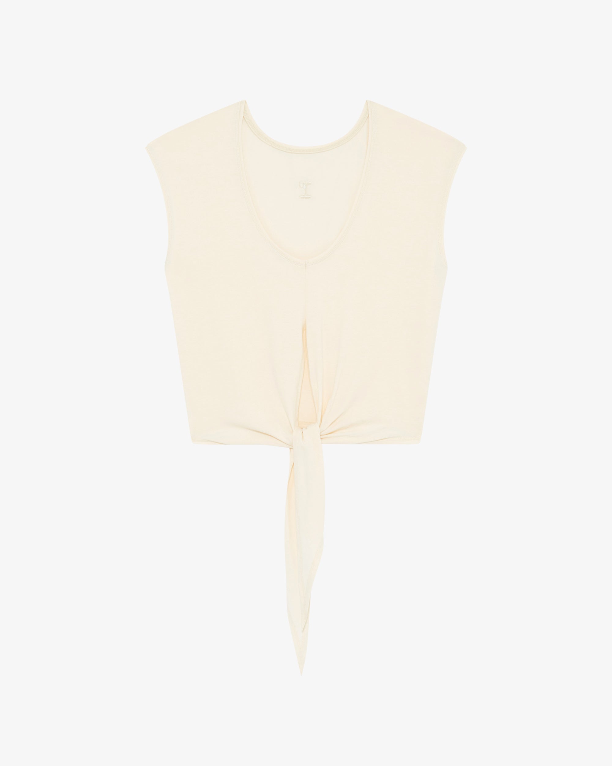 Tie-back top - short sleeve