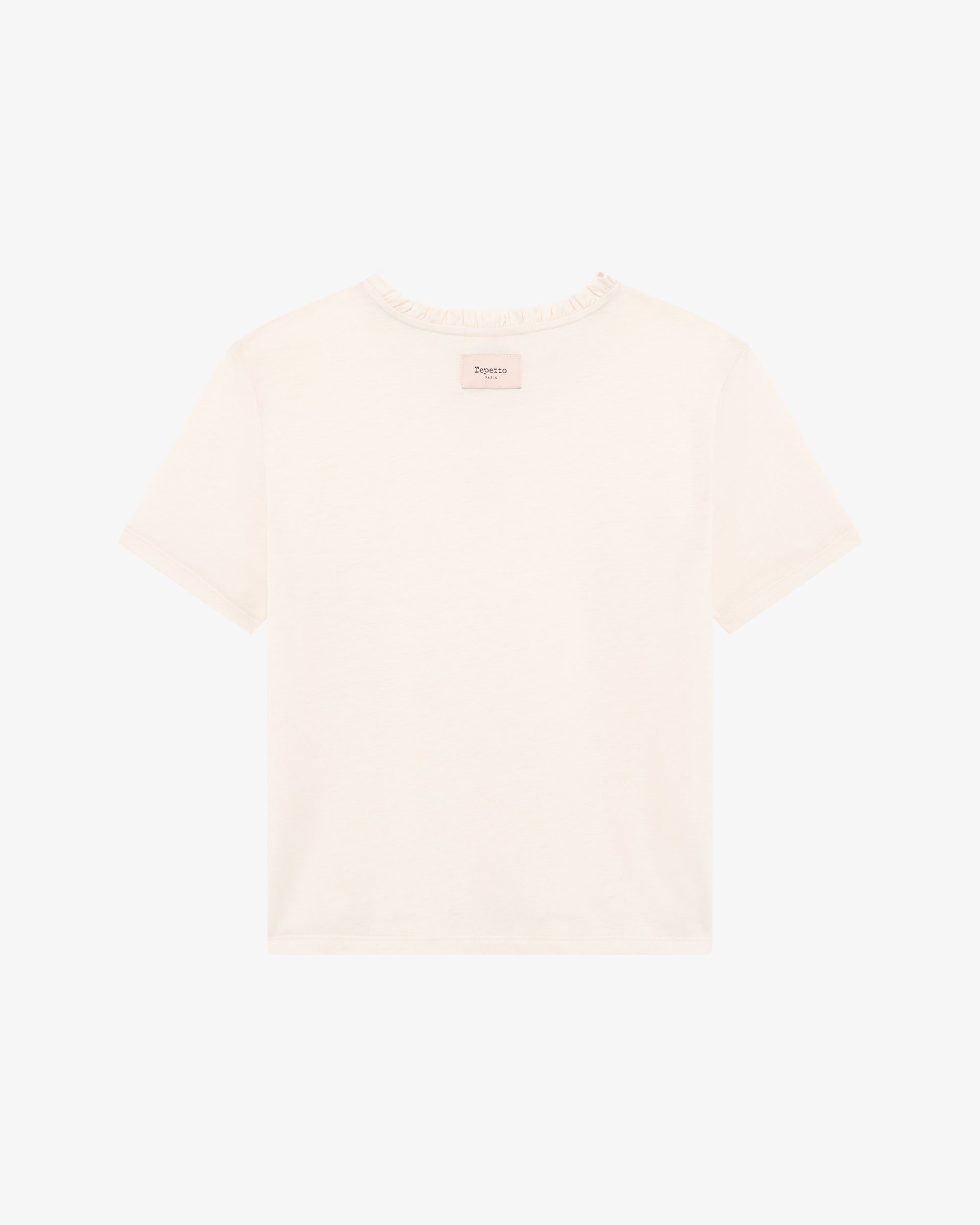 T-shirt col volanté