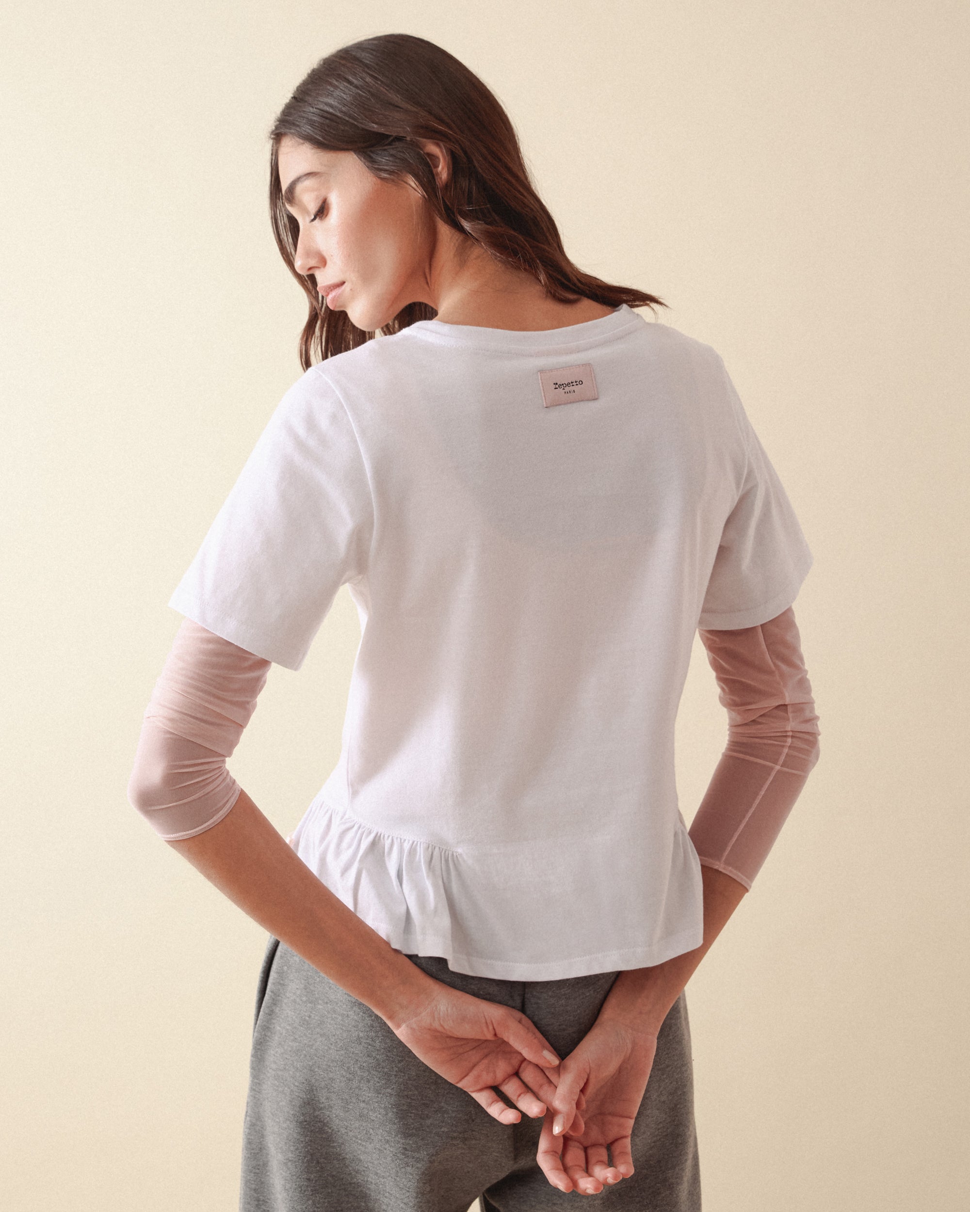 T-shirt détail froncé