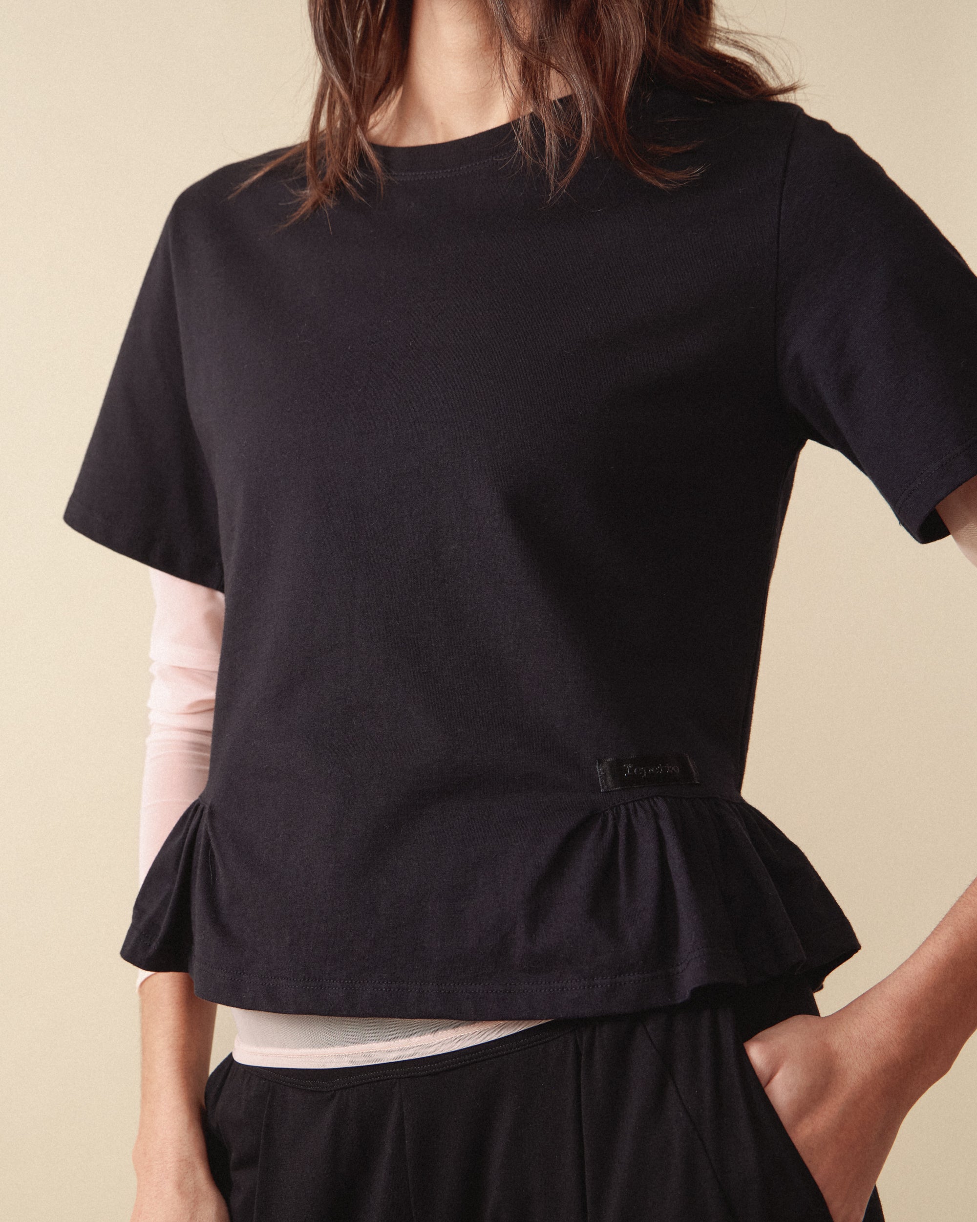 T-shirt détail froncé
