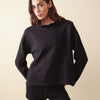 Sweatshirt col volanté