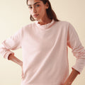 Sweatshirt col volanté