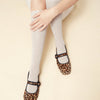 Georgia square-toe animal print Mary Janes