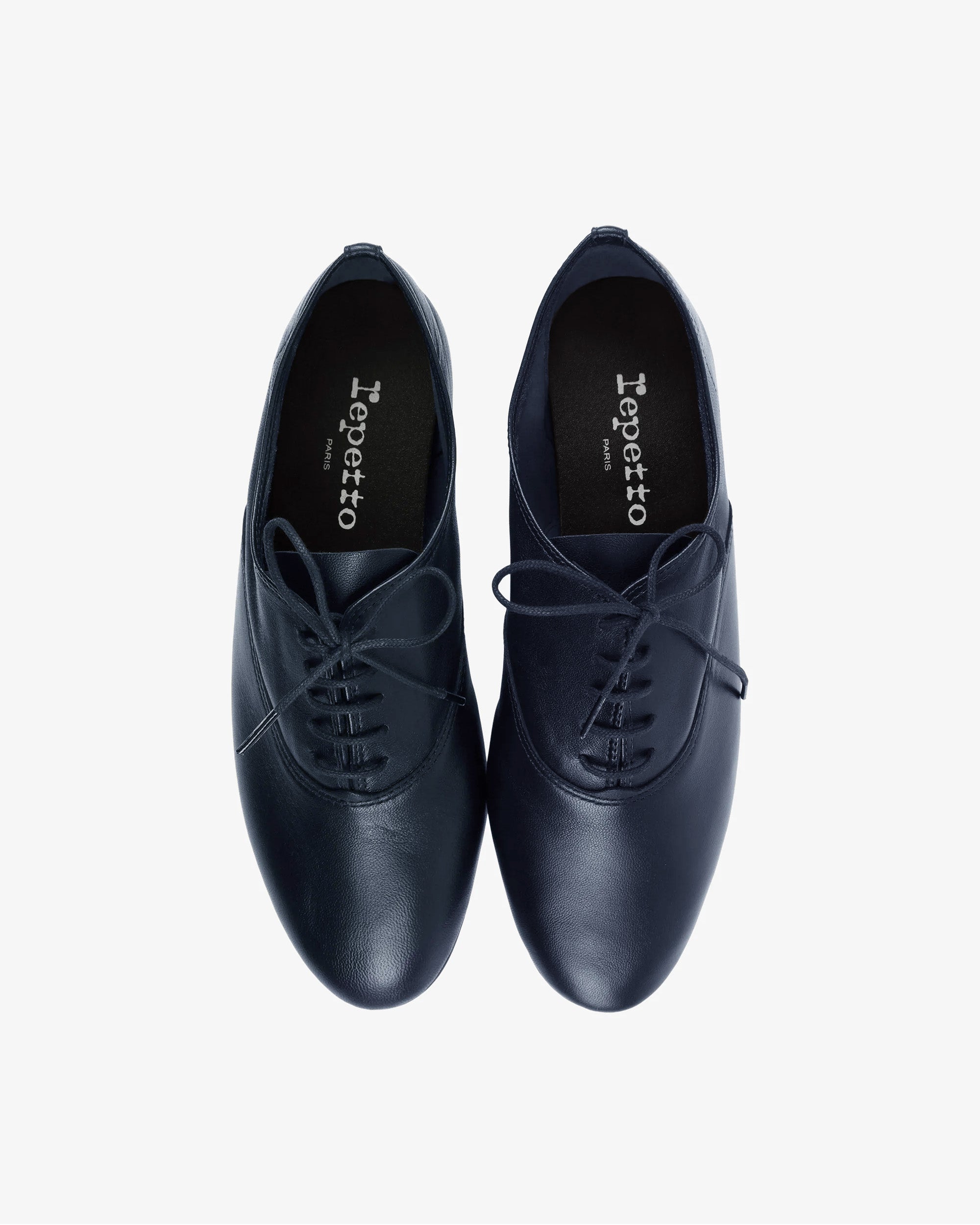 Richelieus Zizi cuir Bleu classique Repetto Paris