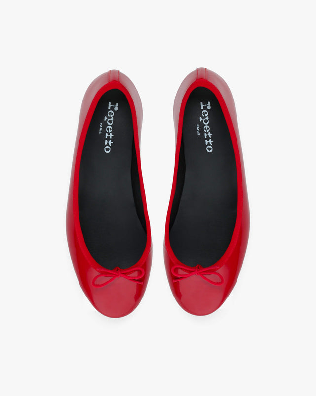 Camille Bow Leather Flats