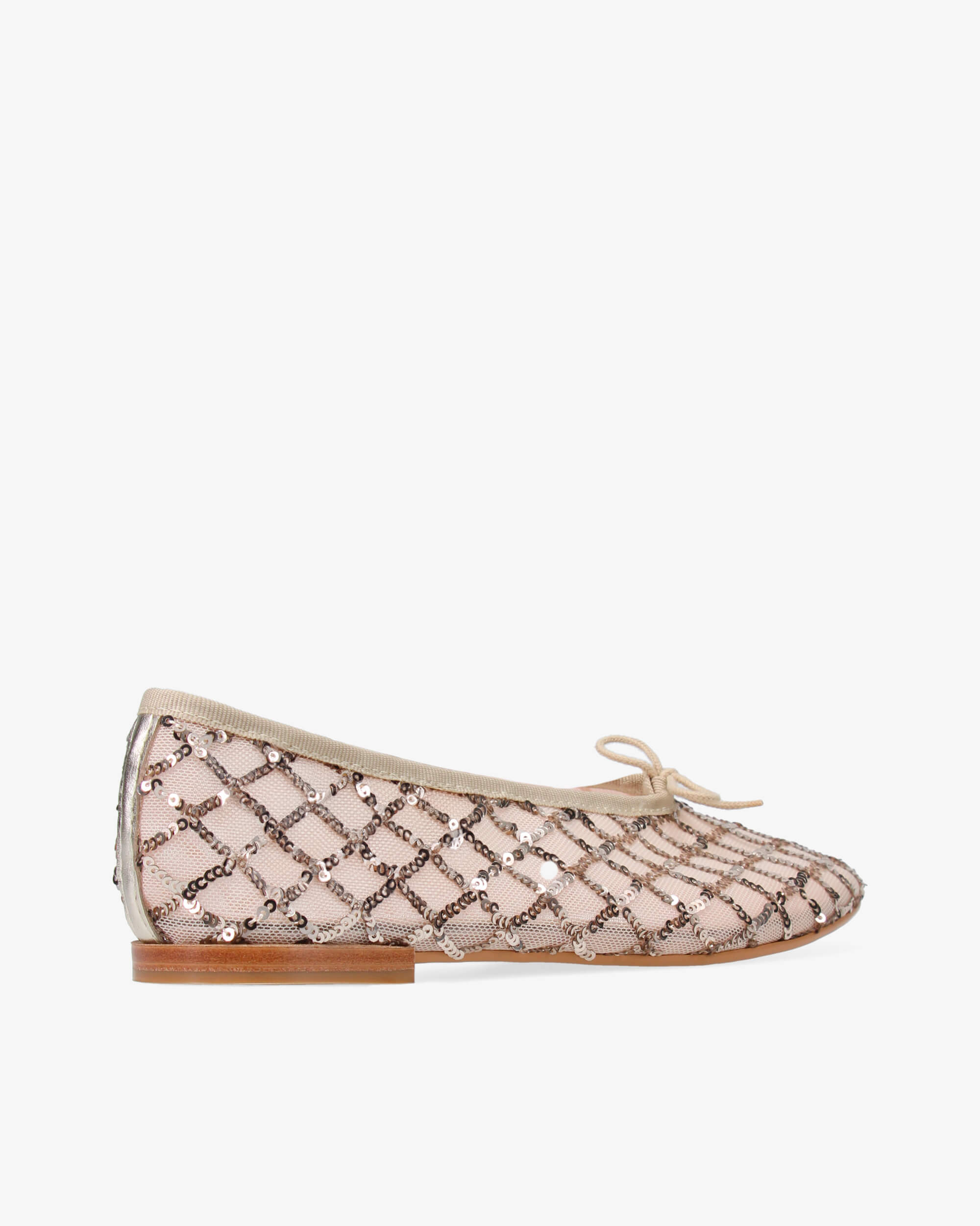 Lilouh rubber sole Ballet Flats - Mesh and Sequins