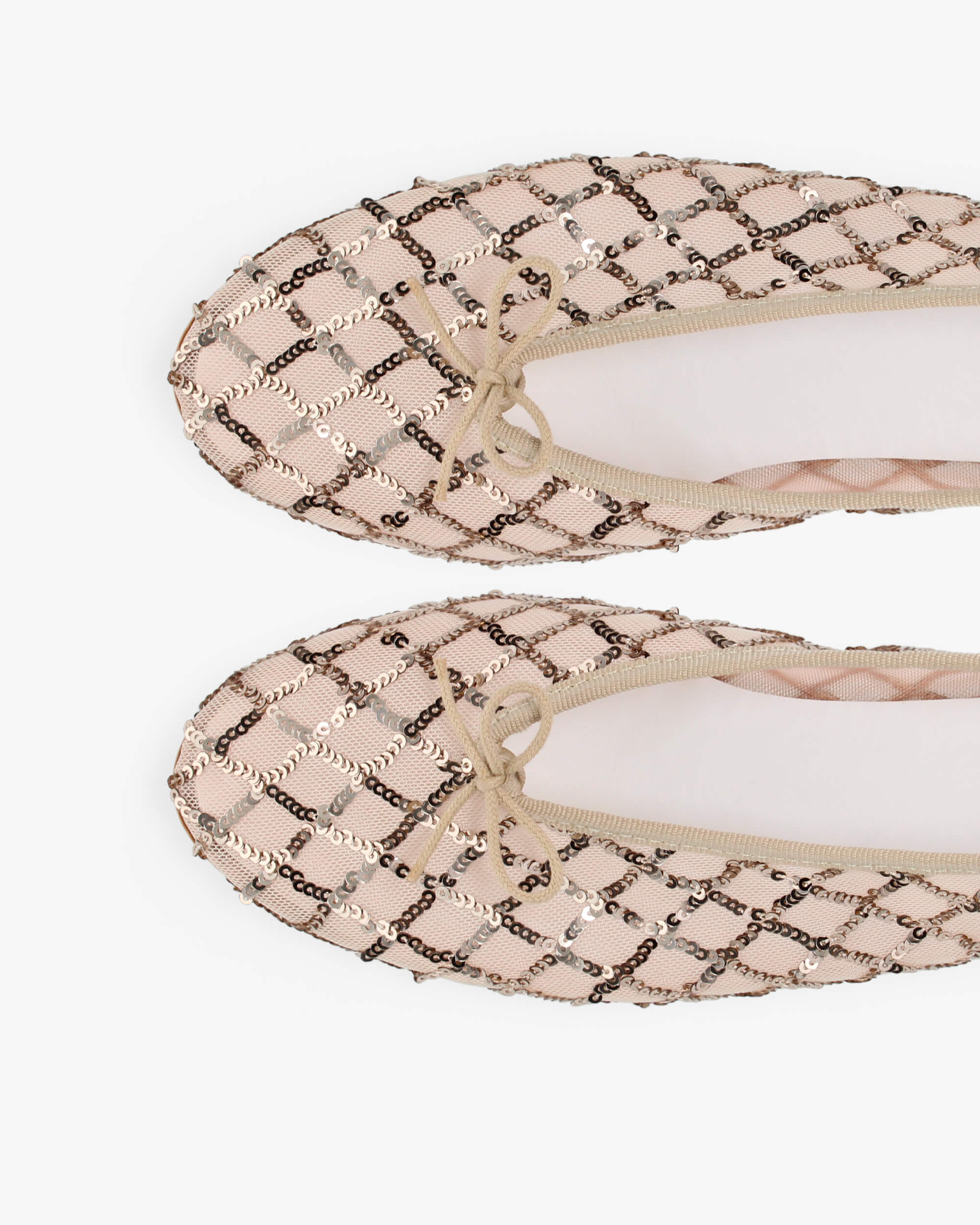 Lilouh rubber sole Ballet Flats - Mesh and Sequins