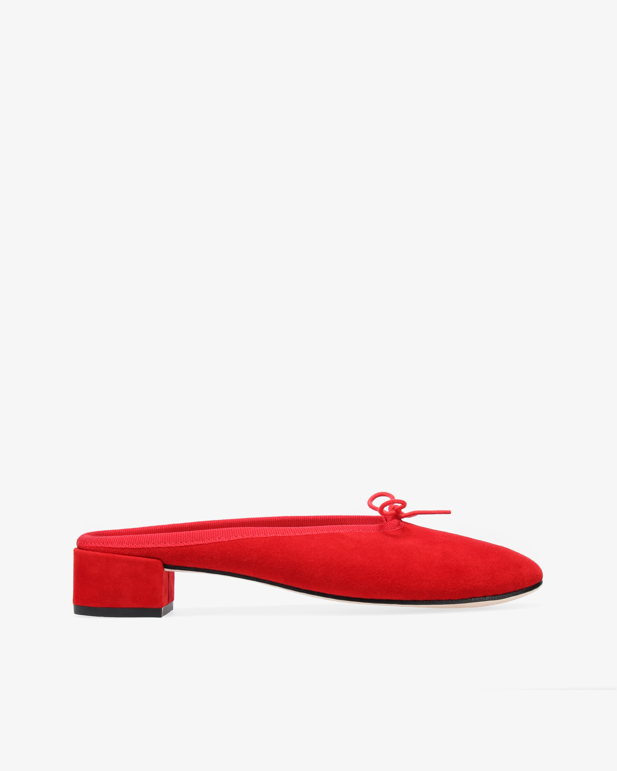 Camille mules in Goatskin suede
