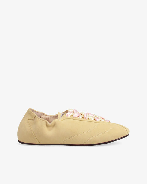 Repetto リネンバレエシューズ エクリュ 38 Silk Sneakers Limoncello | Repetto