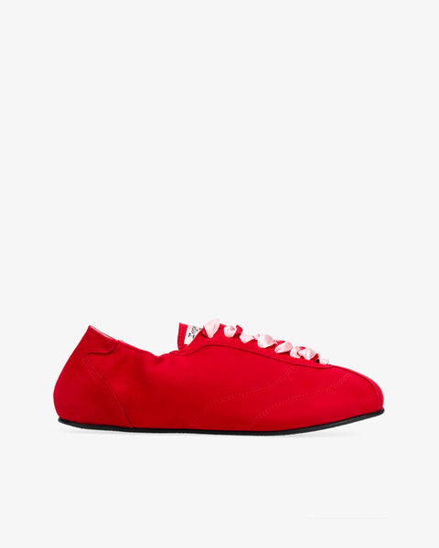 Silk Sneakers Flame Red | Repetto