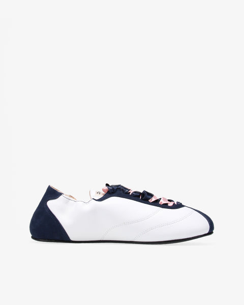 Silk Sneakers Classic Blue White | Repetto