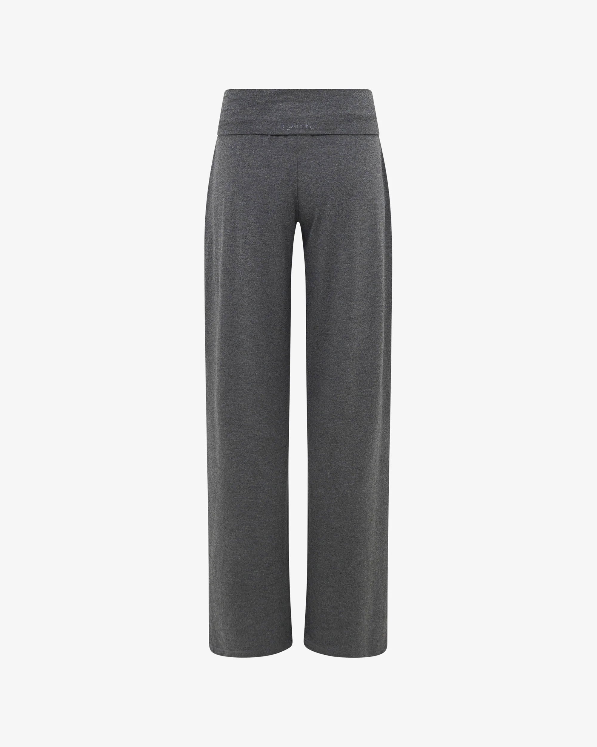 Viscose jazz pants with fold over waistband