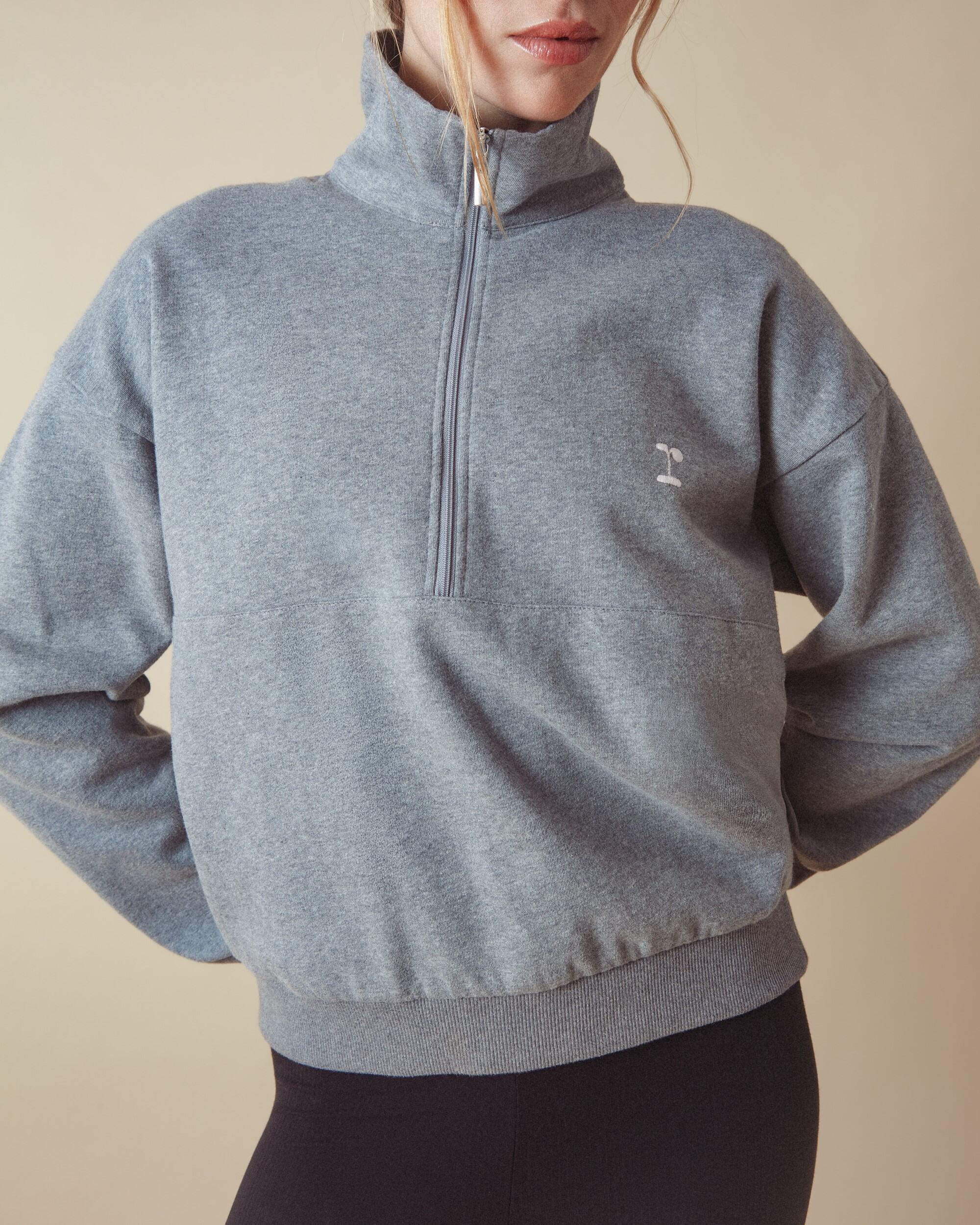 Sweat demi-zip