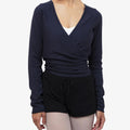 Knitted wrap-over