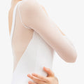 3/4 sleeves leotard with lace