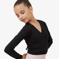 Knit wrap-over