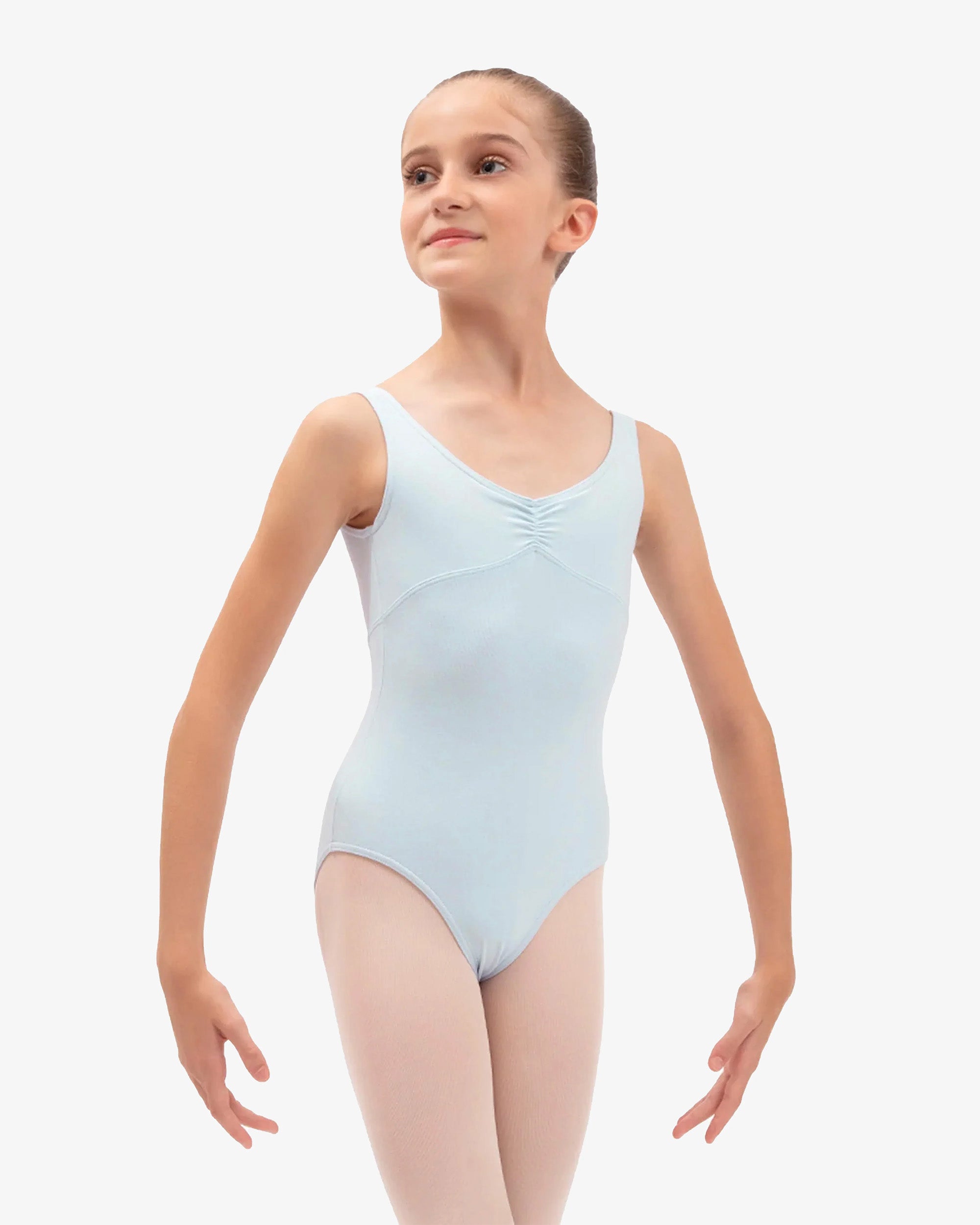 Leotard - Gathered front and back neckline