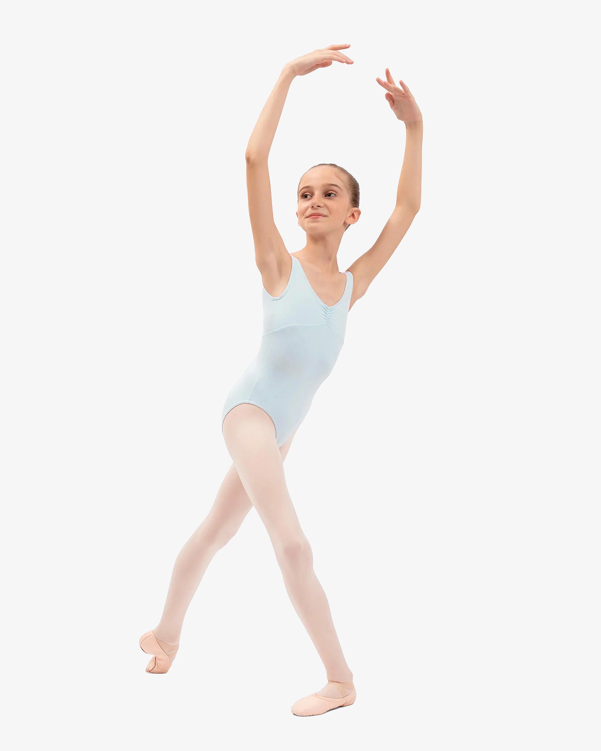 Leotard - Gathered front and back neckline