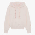 Tulle hooded sweatshirt