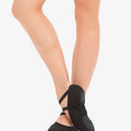 Soft ballet shoes with split sole