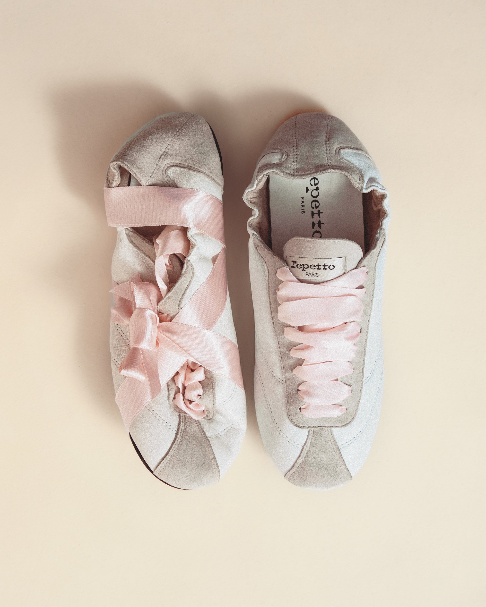 Rose Ristretto Sneakers Tennis Silk Marron Ristretto | Repetto