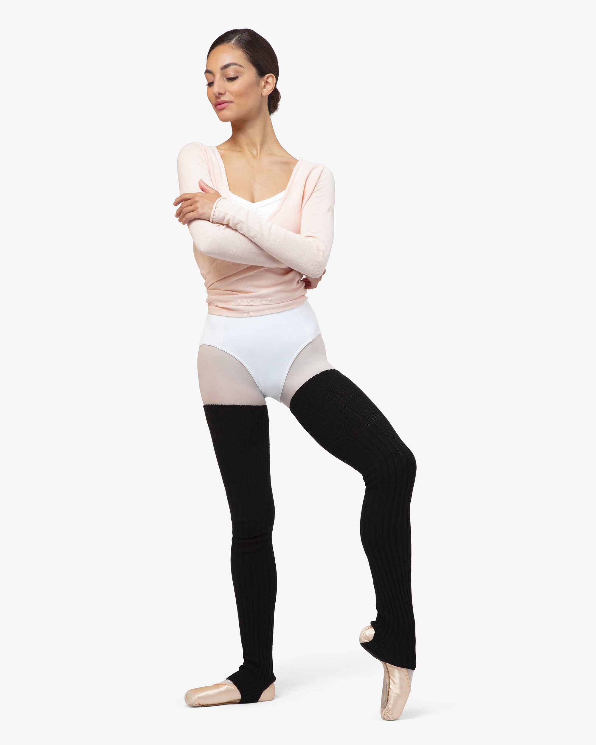 Women Microfiber Footless Ballet Tights Plume P71