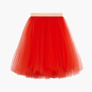 Jupon tutu en tulle Rouge flamme