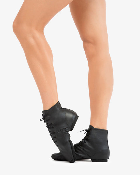 Split Sole Jazz Boot Leather Black | Repetto