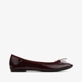 Ballerines Cendrillon cuir Rouge profond