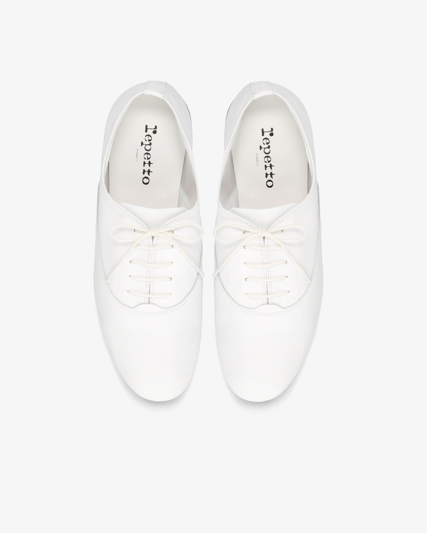 Zizi Oxford shoes for Men in White leather – Repetto