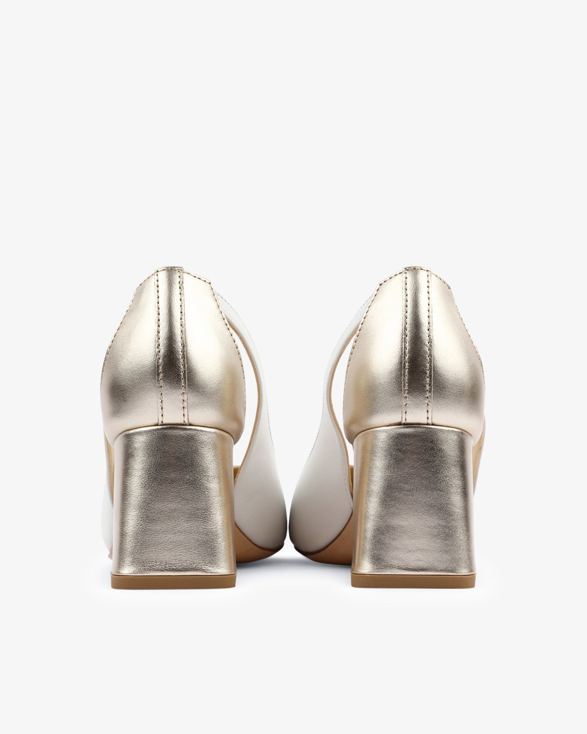 Repetto Paris Terry pumps Color White and Light gold