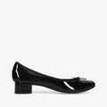 Ballerines Camille cuir verni Noir